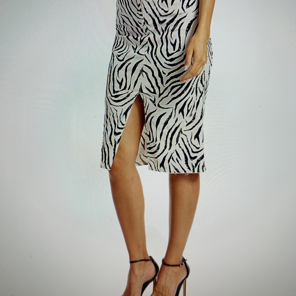 ATM Zebra Print Skirt